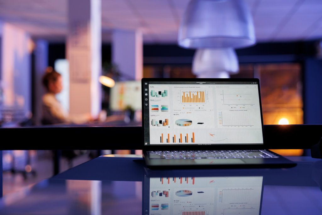 Lagos performance marketing benchmarks shown through digital analytics dashboard.